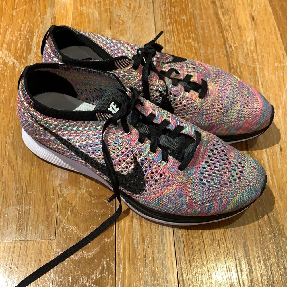 Nike Multicolor FlyKnit Racers *NEVER WORN*